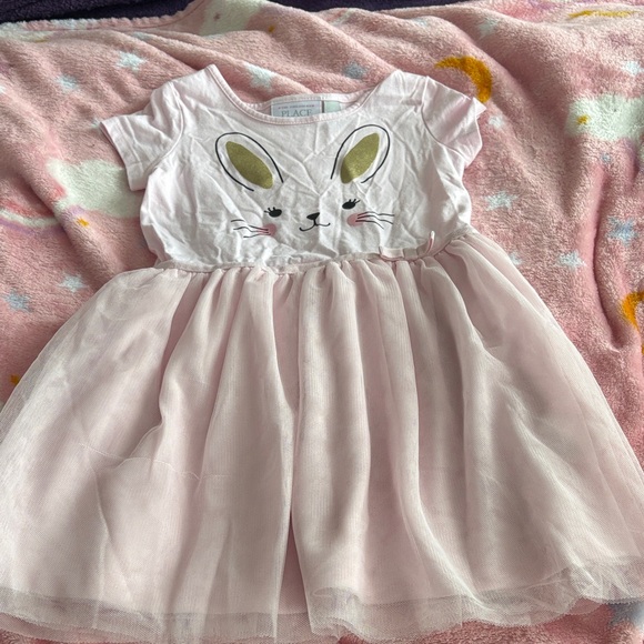 The Children's Place Pink Bunny Dress Set with cardigan - Picture 5 of 7